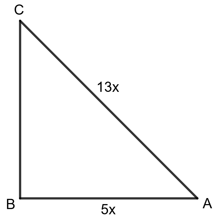 Given : cos A = 5/13. Trigonometrical Ratios, Concise Mathematics Solutions ICSE Class 9.