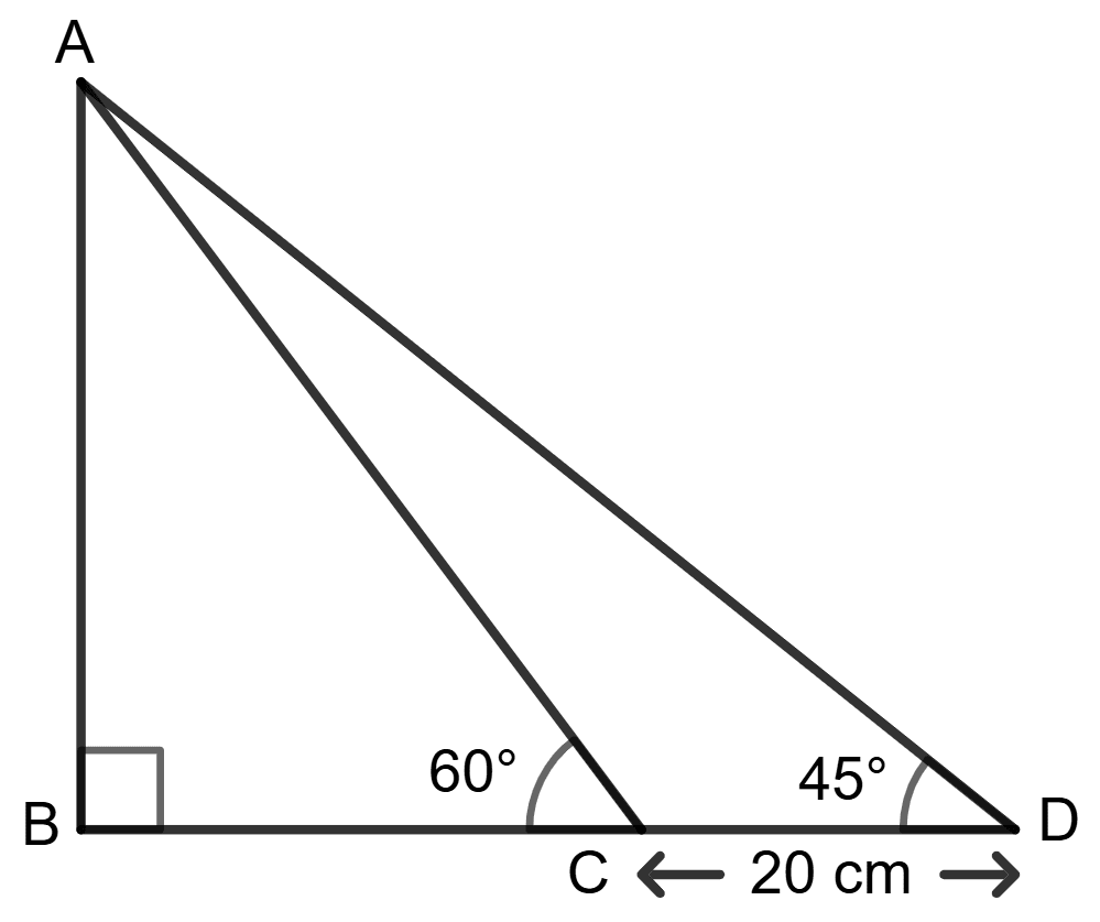 Find AB and BC, if : Solution of Right Triangles, Concise Mathematics Solutions ICSE Class 9.