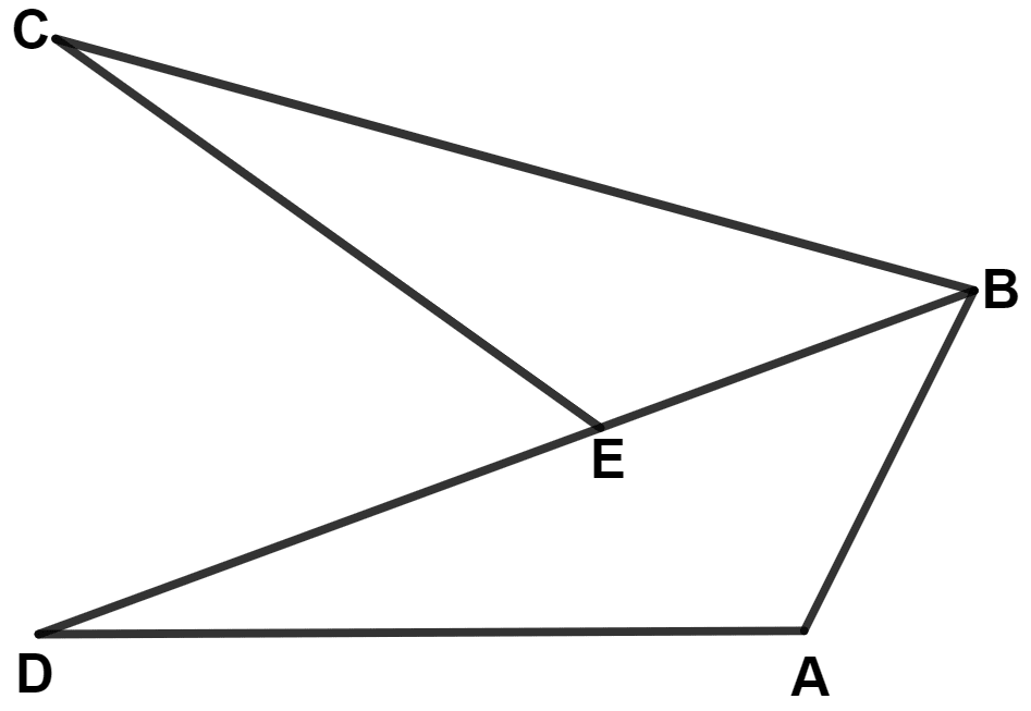 Given : ED = EC. Inequalities, Concise Mathematics Solutions ICSE Class 9.