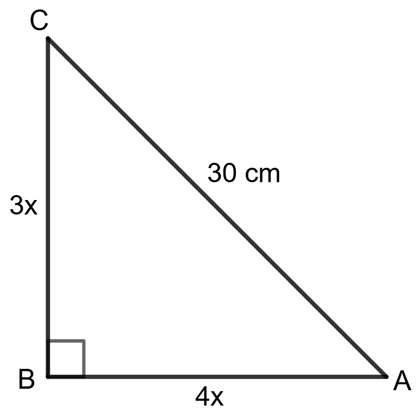 In triangle ABC, ∠B = 90° and tan A = 0.75. If AC = 30 cm, find the lengths of AB and BC. Trigonometrical Ratios, Concise Mathematics Solutions ICSE Class 9.