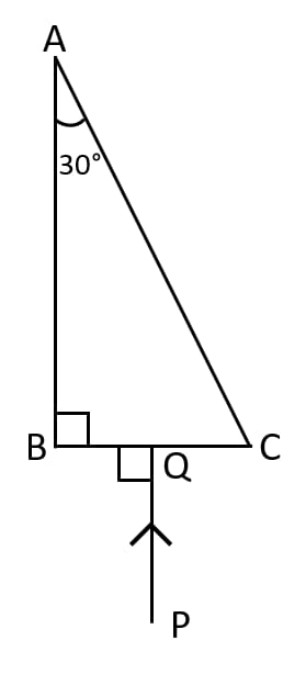 Complete the path of ray PQ through the glass prism ABC as shown in figure till it emerges out of the prism. Refraction of light at plane surfaces, Concise Physics Class 10 Solutions.