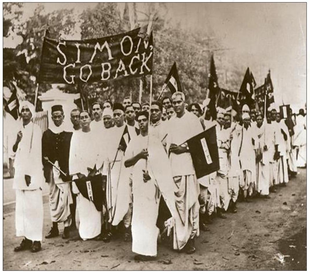 Identify the event associated with the above-mentioned slogan. (b) Why did the Indian leaders decide to boycott the event? Competency Focused Practice Questions History and Civics Solutions ICSE Class 10.