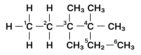Identify the longest carbon chain and mention the number of carbons present in it. One word, Chemistry Competency Focused Practice Questions Class 10 Solutions.
