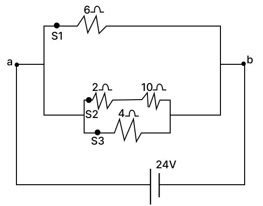 Which one of the switches S1,S2 or S3 should be opened so that: Physics Competency Focused Practice Questions Class 10 Solutions.