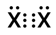 The equation given below represents the molecule formation of element X. Fill in the box with the electron dot structure of the molecule. Competency Focused Practice Questions