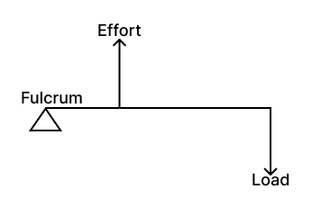 The diagram given below shows the three kinds of levers. Name the class of each lever and give one example of each class. Concise Physics Solutions ICSE Class 6.
