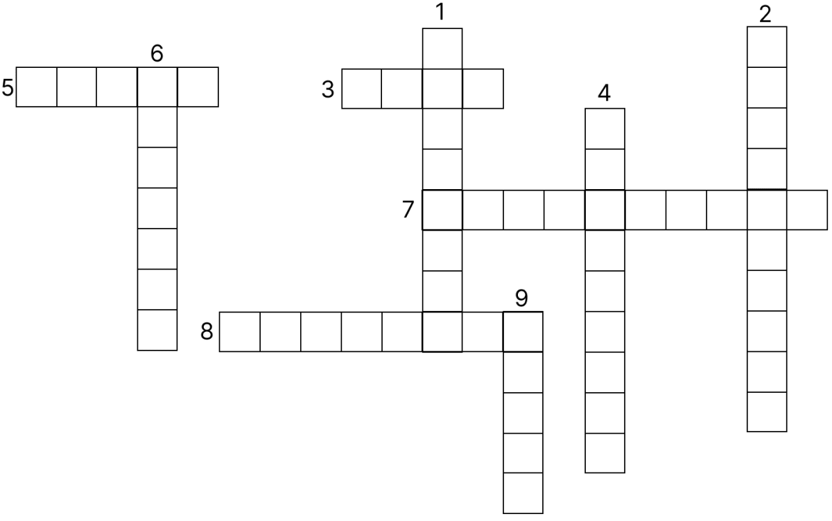Read the clues across and clues downwards and fill up the blank squares. Energy, Concise Physics Solutions ICSE Class 7.