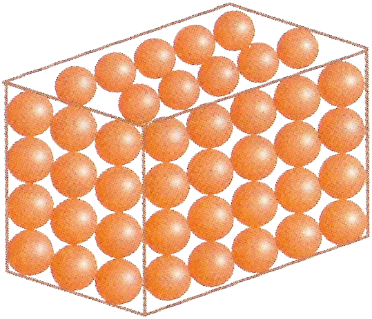 Molecular model of a solid