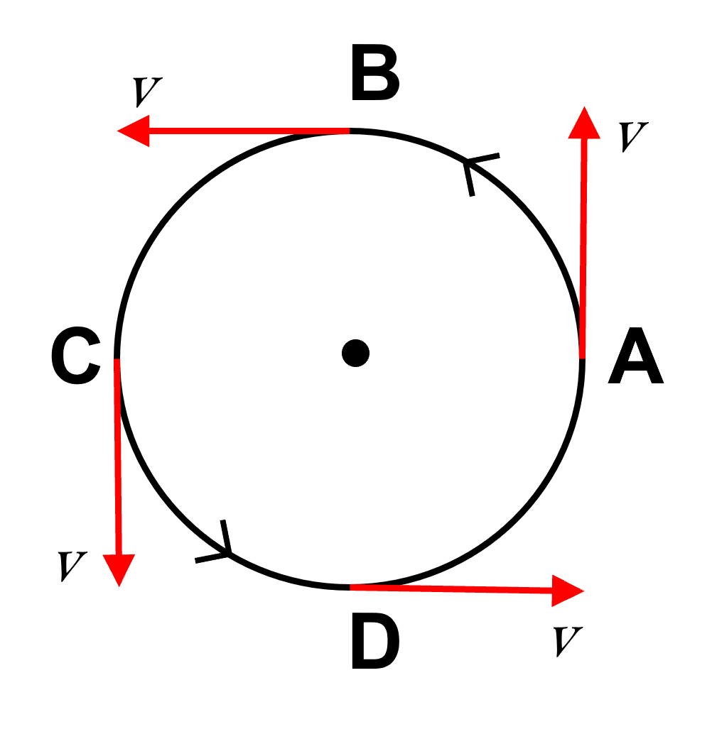 Give an example of motion of a body moving with a constant speed, but with a variable velocity. Draw a diagram to represent such a motion. Motion in one dimension, Concise Physics Solutions ICSE Class 9.