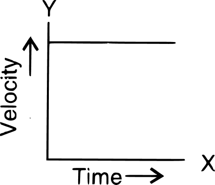 The graph representing the uniform motion of an object. Motion in one dimension, Concise Physics Solutions ICSE Class 9.