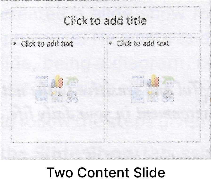 Your Computer teacher has shown you four slides which are depicting different slide formatting layouts. Identify these layouts and label the images. NCERT Class 10 Science CBSE Solutions.