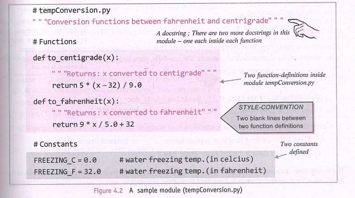 Create module tempConversion.py as given in Fig. 4.2 in the chapter. If you invoke the module with two different types of import statements, how would the function call statement for imported module's functions be affected ? Python Computer Science Sumita Arora Solutions CBSE Class 12