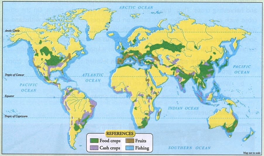 Study the given map and answer the questions that follow. Frank Middle School Geography Solutions ICSE Class 6.
