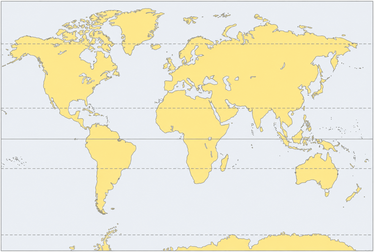 On the given outline of world map mark and name the following using different symbols. Worksheet 3, Frank Middle School Geography Solutions ICSE Class 7.