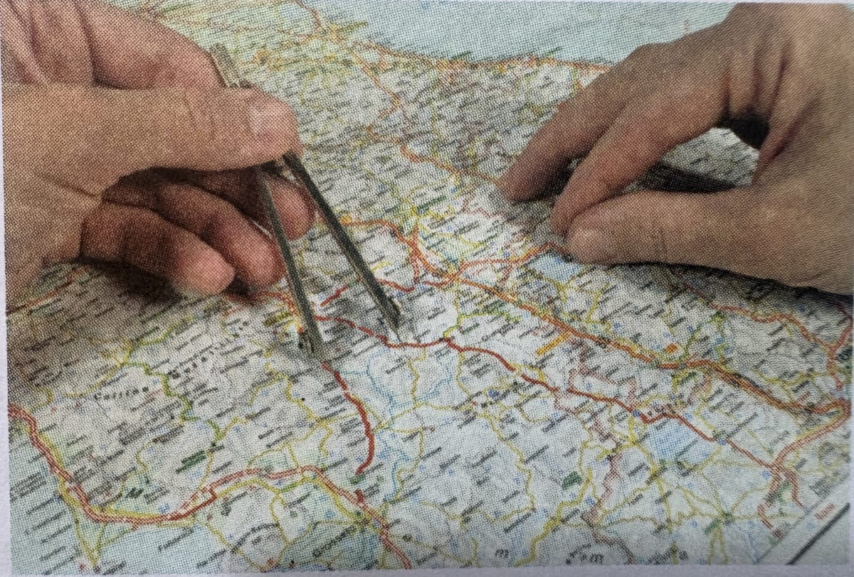 Look at the given picture and answer the following questions. Representation of Geographical Features, Frank Middle School Geography Solutions ICSE Class 7.