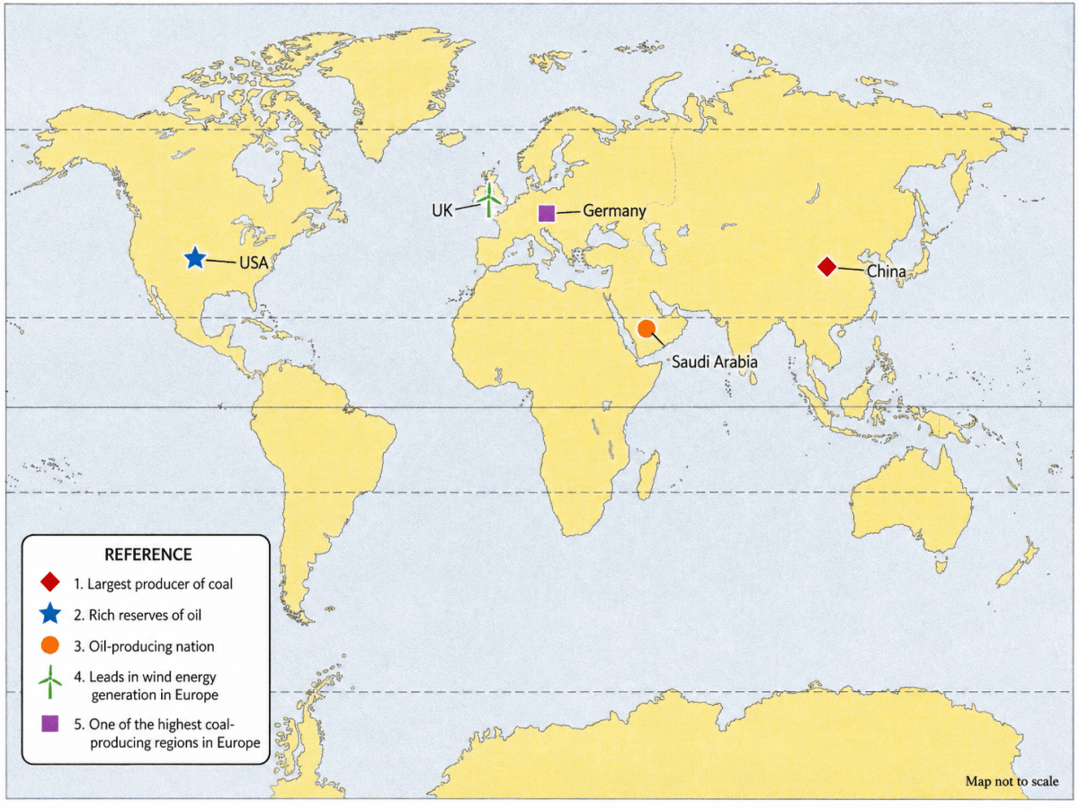 On an outline map of the world, mark and name the following:. Model Test Paper 2, Frank Middle School Geography Solutions ICSE Class 7.