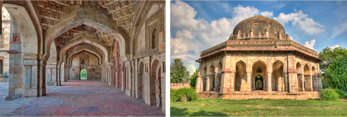 These are the pictures of a tomb belonging to the Sultanate period from two different angles. Rise and Spread of Islam, Frank Modern Certificate History and Civics Solutions ICSE Class 7.