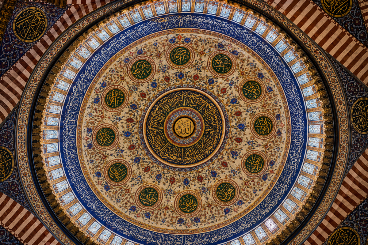 The given picture portrays the Islamic architecture. Rise and Spread of Islam, Frank Modern Certificate History and Civics Solutions ICSE Class 7.