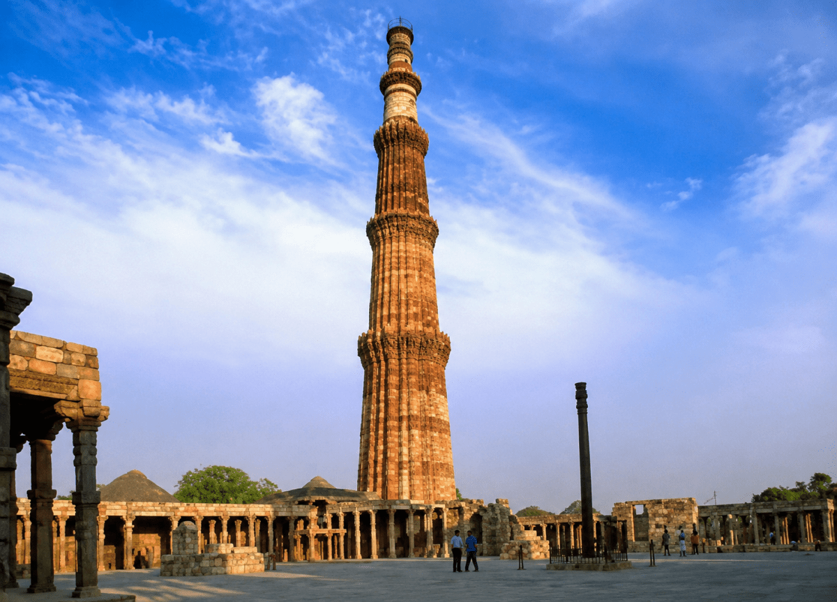 This minaret was not only a victory tower but also part of a mosque called Quwwat-ul-Islam. This statement is true for: The Delhi Sultanate-the Mamluk Dynasty, Frank Modern Certificate History and Civics Solutions ICSE Class 7.