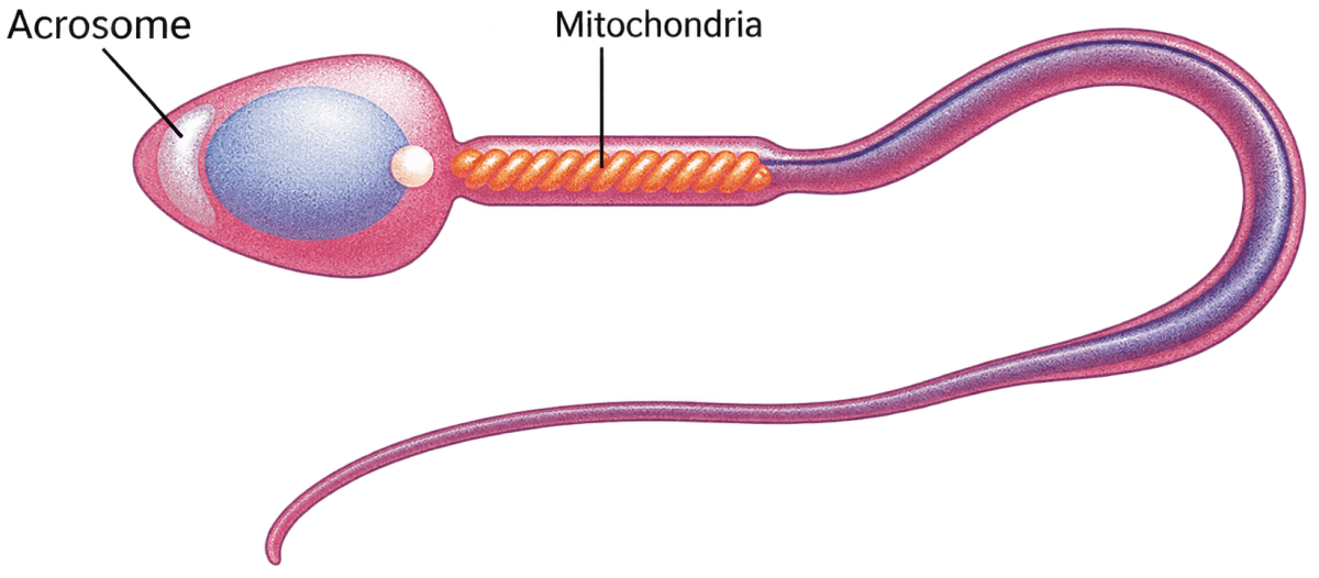 Study the diagram given below and then answer the questions that follow:. The Reproductive System, ICSE Class 10 Biology by Goyal Brothers Solutions.