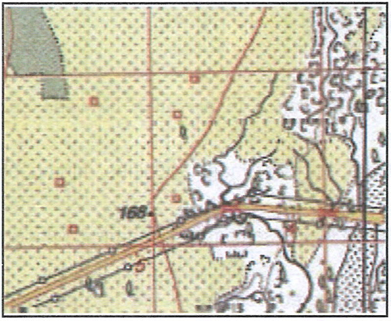 What does this red coloured squares depict? Explain by means of a drawing in your notebook. Representation of Geographical Features, A Textbook of Geography Solutions ICSE Class 8