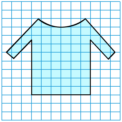 Find the area of each of the figures drawn on the unit square grid paper given below : Mensuration, Foundation Mathematics R.S. Aggarwal ICSE Class 7.