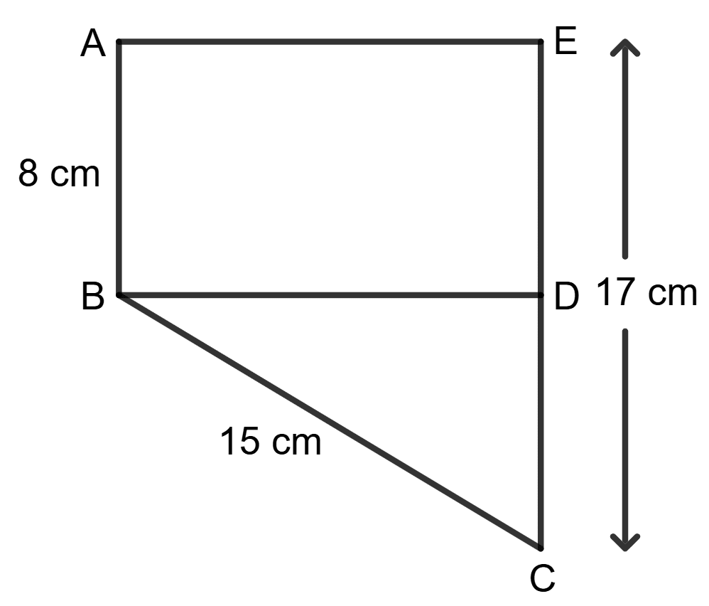 Find the area of the shaded region of each of the given figures : Mensuration, Foundation Mathematics R.S. Aggarwal ICSE Class 7.