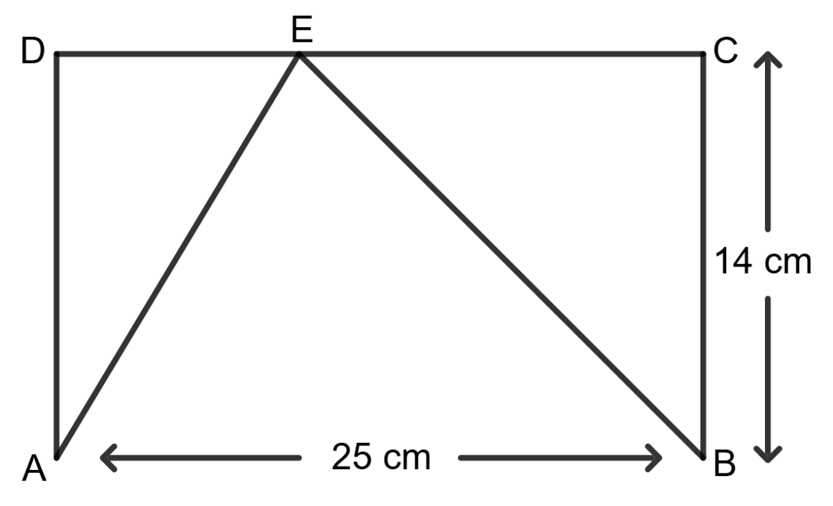 Find the area of the shaded region of each of the given figures : Mensuration, Foundation Mathematics R.S. Aggarwal ICSE Class 7.