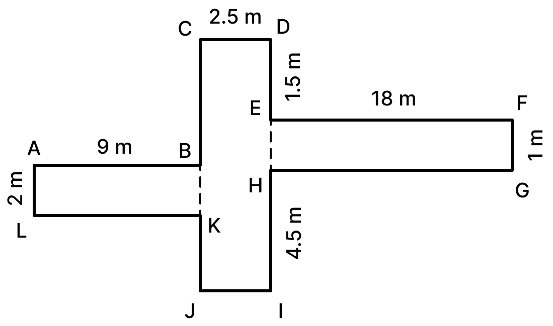 Find the area and perimeter of the shaded part in each of the following figures. (i) (ii) (iii) (iv). Mensuration, Foundation Mathematics R.S. Aggarwal ICSE Class 7.