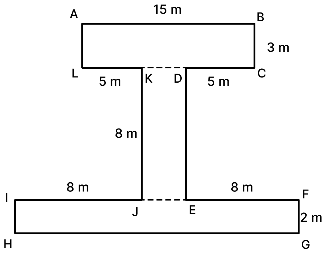 Find the area and perimeter of the shaded part in each of the following figures. (i) (ii) (iii) (iv). Mensuration, Foundation Mathematics R.S. Aggarwal ICSE Class 7.