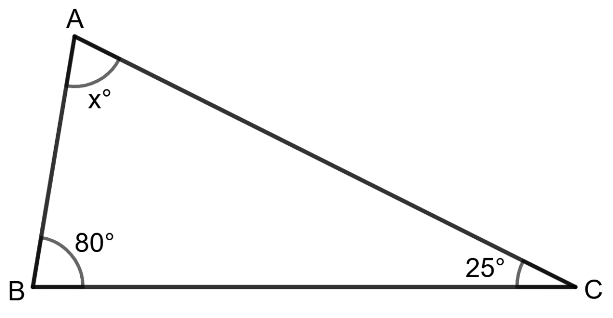 Find the unknown angles marked in each of the following figures: Properties of Triangles, Foundation Mathematics R.S. Aggarwal ICSE Class 7.