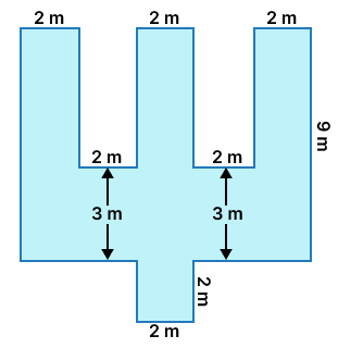 Find the area and perimeter of the shaded part in each of the following figures. Mensuration, Foundation Mathematics R.S. Aggarwal ICSE Class 7.
