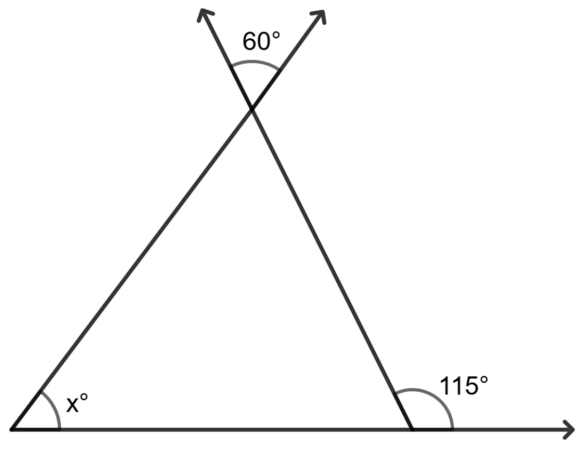 Calculate the size of each lettered angle in the following figures: Properties of Triangles, Foundation Mathematics R.S. Aggarwal ICSE Class 7.