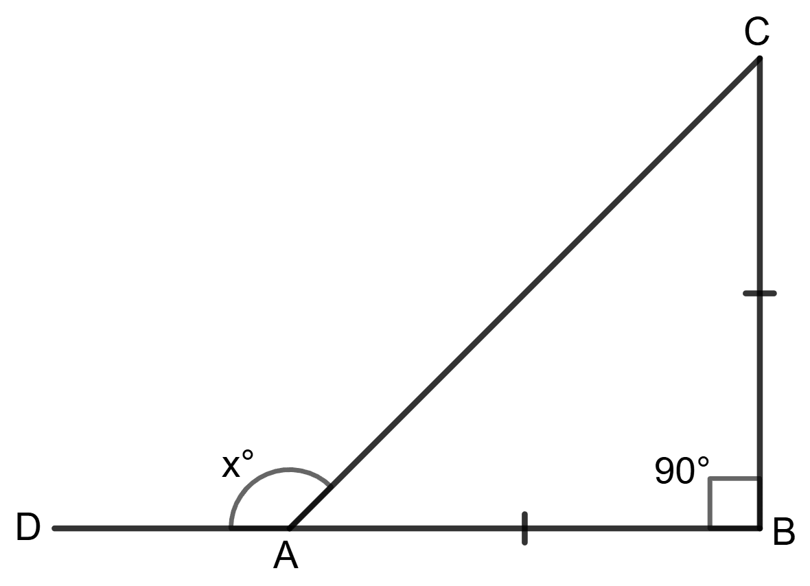 Find the unknown marked angles in each of the following figures: Properties of Triangles, Foundation Mathematics R.S. Aggarwal ICSE Class 7.