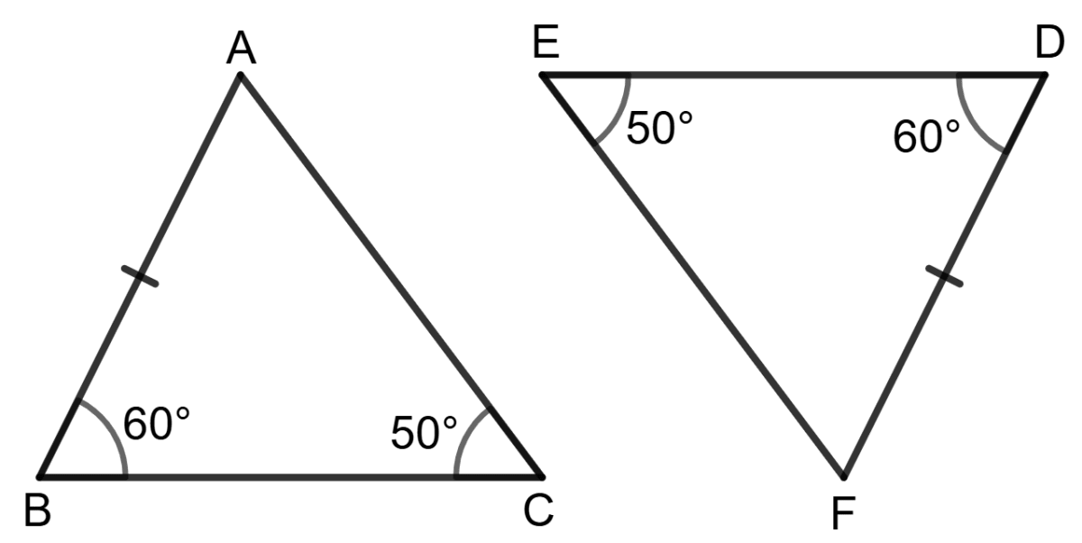 State giving reasons, which of the following are pairs of congruent triangles. Write down the names of triangles with congruent sign in each case, wherever they are congruent. Congruence, Foundation Mathematics R.S. Aggarwal ICSE Class 7.