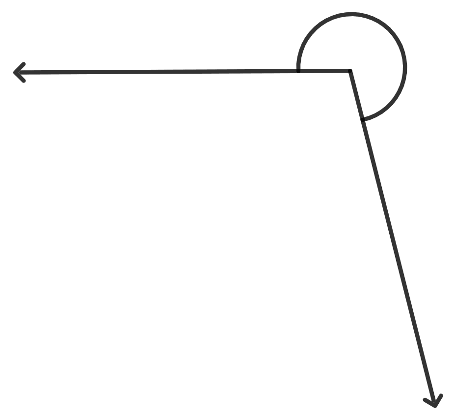 Classify each of the following marked angles as acute, right, obtuse, straight or a reflex angle : Lines and Angles, Foundation Mathematics R.S. Aggarwal ICSE Class 7.