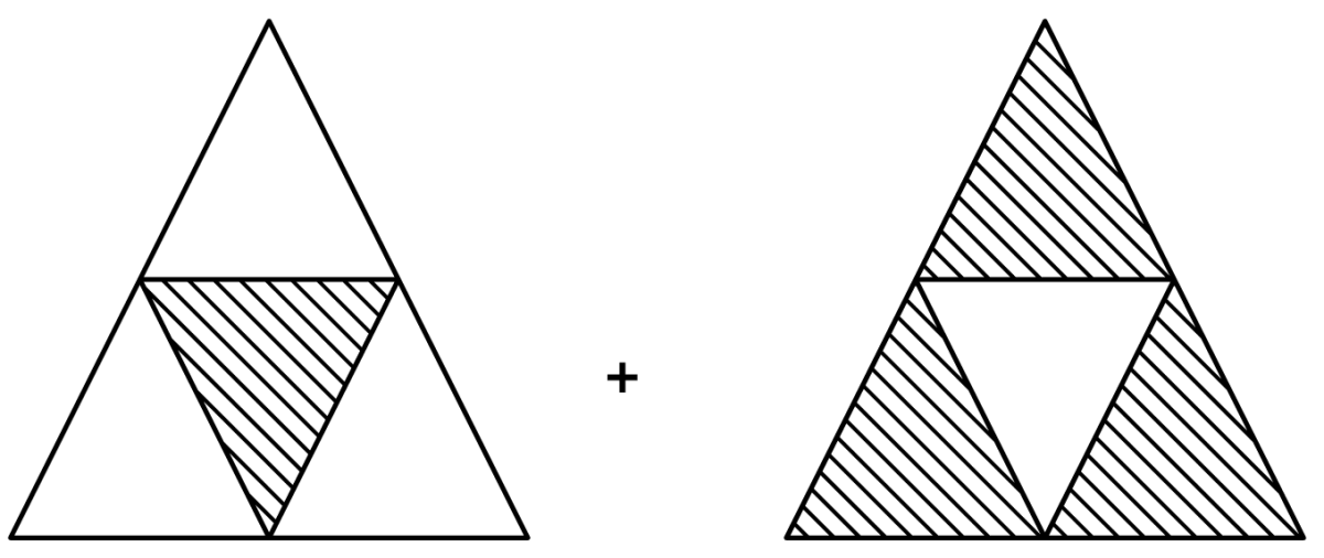 Which of the following represents the shaded parts? Fractions, Foundation Mathematics R.S. Aggarwal ICSE Class 7.