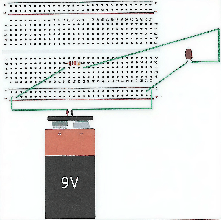 What would be the status of LED in this circuit at Tinkercad. Integrating Robots as a System, KIPS ICSE Robotics & Artificial Intelligence Solutions Class 9.