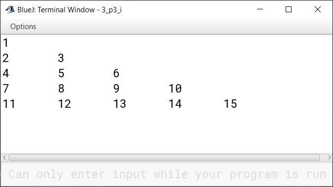 BlueJ output of KboatPattern.java