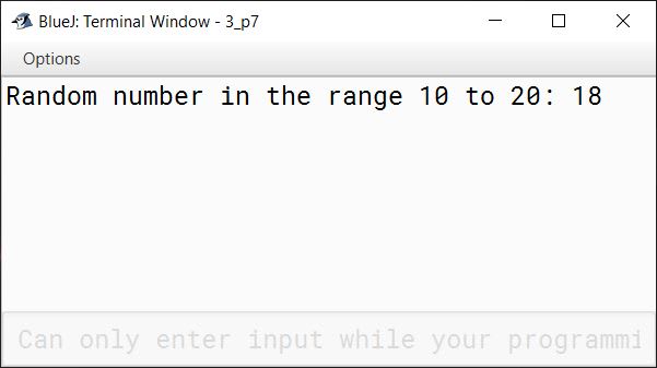 BlueJ output of KboatRandom.java