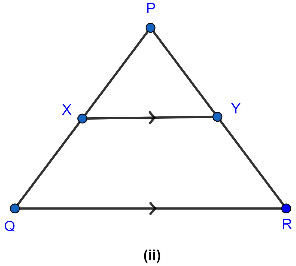 E and F are points on the sides PQ and PR respectively of a △PQR