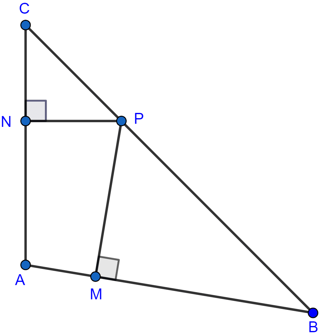 In the adjoining figure, AB = AC. If PM ⊥ AB and PN ⊥ AP, show that PM × PC = PN × PB. Similarity, ML Aggarwal Understanding Mathematics Solutions ICSE Class 10.