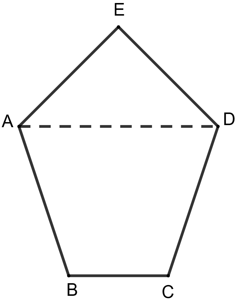 Prove that any four vertices of a regular pentagon are concylic. Circles, ML Aggarwal Understanding Mathematics Solutions ICSE Class 10.