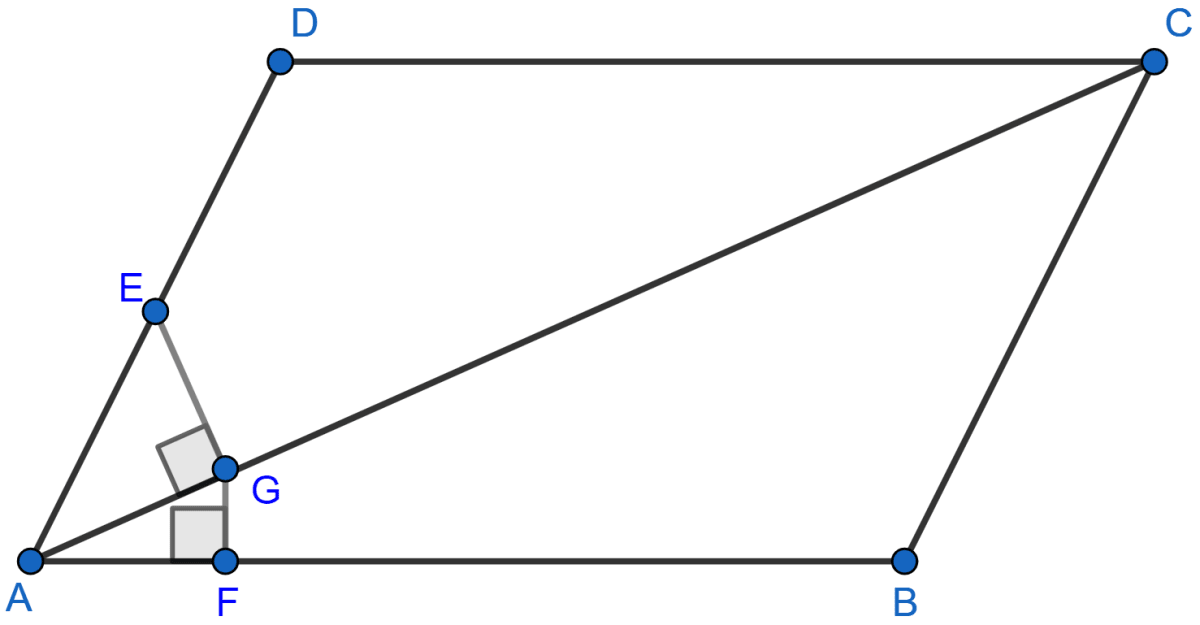 Draw and describe the locus of a point in rhombus ABCD which is equidistant from AB and AD. Locus, ML Aggarwal Understanding Mathematics Solutions ICSE Class 10.