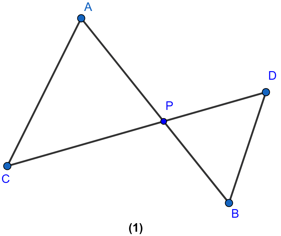 In the figure (1) given below, AP = 2PB and CP = 2PD. (i) Prove that △ACP is similar to △BDP and AC ∥ BD. (ii) If AC = 4.5 cm, calculate the length of BD. Similarity, ML Aggarwal Understanding Mathematics Solutions ICSE Class 10.