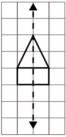 Copy the following figures on a squared paper. Complete each of them such that the dotted line is the line of symmetry. Symmetry, ML Aggarwal Understanding Mathematics Solutions ICSE Class 6.