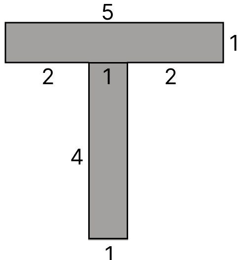 Split the following shapes into rectangles and find their areas. (The measures are given in centimetres): Perimeter & Area Mensuration, ML Aggarwal Understanding Mathematics Solutions ICSE Class 6.