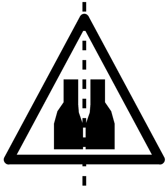 Draw the line (or lines) of symmetry, if any, of the following road signs and count their number. Symmetry, ML Aggarwal Understanding Mathematics Solutions ICSE Class 6.