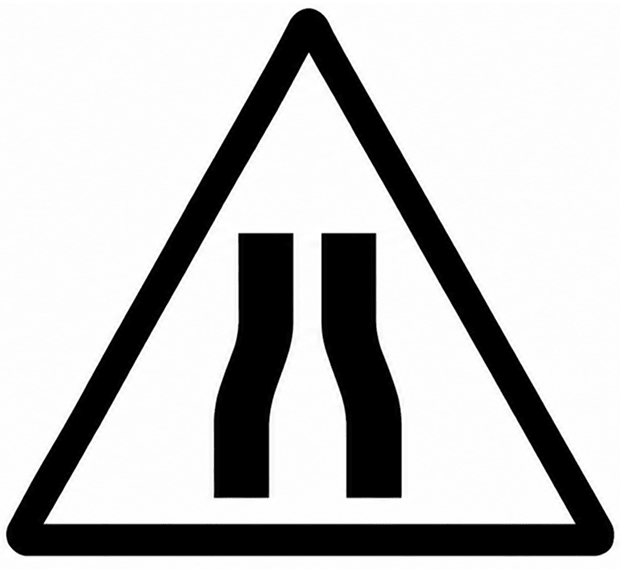 Draw the line (or lines) of symmetry, if any, of the following road signs and count their number. Symmetry, ML Aggarwal Understanding Mathematics Solutions ICSE Class 6.