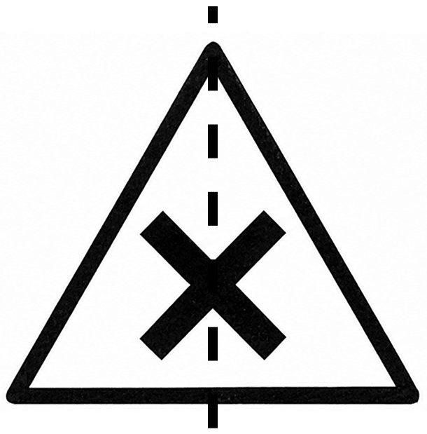 Draw the line (or lines) of symmetry, if any, of the following road signs and count their number. Symmetry, ML Aggarwal Understanding Mathematics Solutions ICSE Class 6.